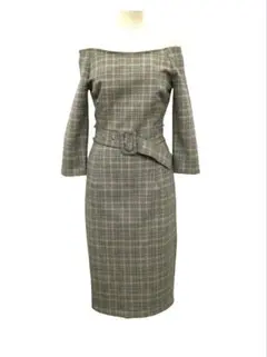 美品！ ZARA BASIC ザラベーシック きれいめ ワンピース 腰ベルト付き