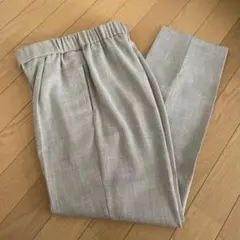 yori リネンライク　ハンサムパンツ　36