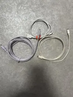 充電ケーブル 3本セット グレー　単体でも購入可