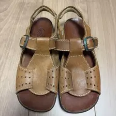 お値下げ❗️Hush Puppies レザー コンフォートサンダル ブラウンのサムネイル