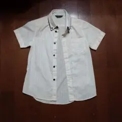 COMME CA ISM 半袖シャツ ストライプ