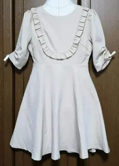 An MILL　アンミール　ひざ丈スカート　ベージュ　フリーサイズ