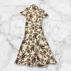【新品未使用 】MEIL Paris ペイズリー柄フレアドレス ワンピース