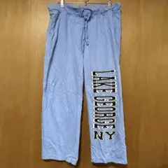 Hanes ライトブルー ジョガーパンツ Lake George NYリラックス