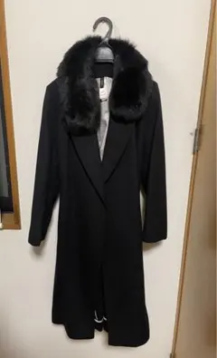 専用　デュラス　DURAS カシミアコート　3way fox ファー ブラック