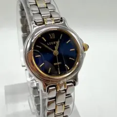 稼働SEIKO LUCENT 1F21 紺文字盤 コンビ 腕時計　ラウンドのサムネイル