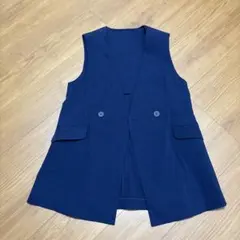 コムサイズムネイビー ノースリーブ ベスト