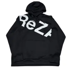 美品 ReZARD プルオーバー パーカー デカロゴ オーバーサイズ 黒 L