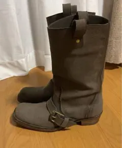 ボッテガヴェネタ　ロングブーツ　ブロック　ブラウン　36 1/2 5989_0.jpg