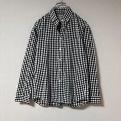 ノースフェイスThe NothfaceチェックシャツレディースM黒ブラック×白系