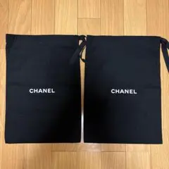 CHANEL シューズ ダストバックポーチ保存袋 2枚セット - メルカリ