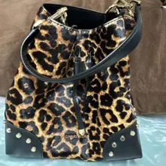 希少◎✨極美品✨マイケルコース ヒョウ柄 2WAY ショルダーバッグ 斜め