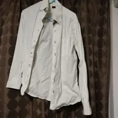 Men's Bigi ホワイト長袖ドレスシャツ