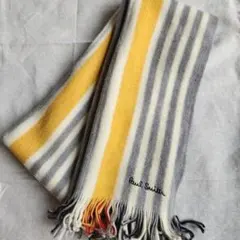 美品　ポールスミス　マフラー　ストライプ　ウール100%