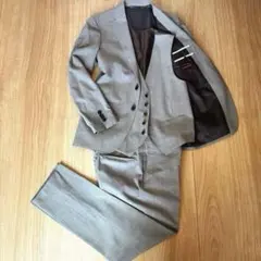 【着用数回】極美品　Mr.junko ウール混　セットアップスーツ3ピース　A5