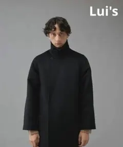 ルイス　完売品　ハイクオリティメルトンオーバーコート　ブラック　M～L相当のサムネイル