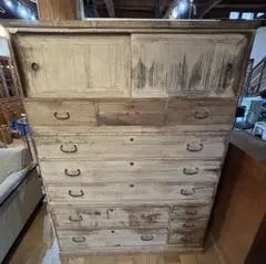 引取限定 希少 昭和レトロ アンティーク 箪笥 タンス 木製 時代箪笥 和家具