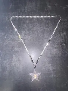 【GRA鑑定書付】 iced out スターネックレスのサムネイル
