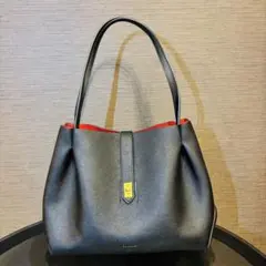 インナーレッドブラックレザートート Colors by Jennifer Sky