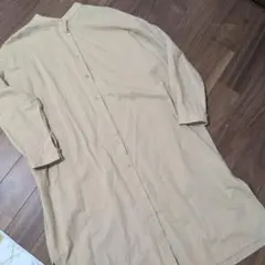お値下げ♪LEPSIM バンドカラーワンピース　ベージュ　美品