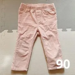 【着画あり】babyGap デニム コーデュロイパンツ ピンク 90