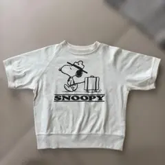 スヌーピー イラスト Tシャツ オフホワイト