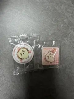 ちいかわ くら寿司 コラボ シーサー 缶バッジ マグネット 2点セット