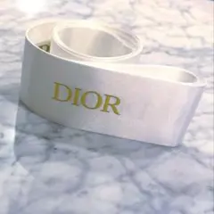 新品♡ディオール　ゴールドロゴサテンリボン