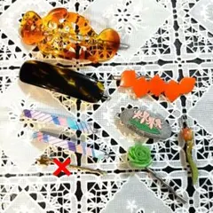 お値引き不可【未使用品&中古品】ヴィンテージヘアアクセサリーおまとめ8点