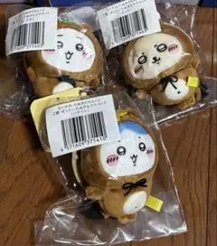 ちいかわ たぬきだもんくじ/C賞マスコット３点セット/ちいかわ、ハチワレ、ラッコ