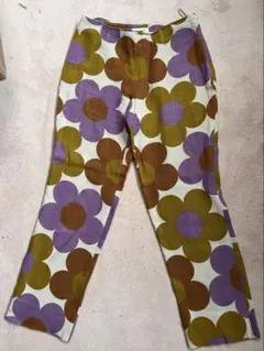 CELINE 花柄ストレートパンツ