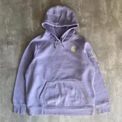 carhartt（XL）プルオーバーパーカー☘️フーディ/ラベンダー/鬼フェード