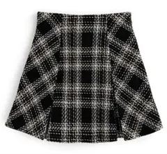 GRL インパン裏地付きツイードチェックミニスカート tu891