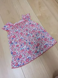 Combi mini 花柄ワンピース フリル袖のサムネイル