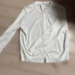 新品　ホワイト カーディガン XL ユニクロ