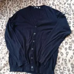 UNIQLO ブラック Vネック カーディガン XL