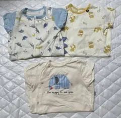 新生児半袖ロンパース3点セット