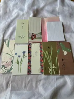 一筆便箋 8枚セット 花や風景デザイン