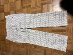 lecoqsportif ストライプ ゴルフパンツ ホワイト