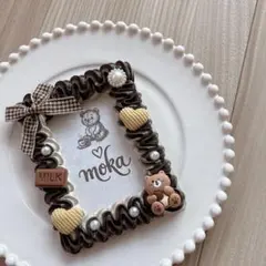 ホイップデコ トレカケース チョコレート 茶色 スイーツ バレンタイン くま