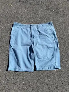 old NAVYハーフパンツ 34 水色　古着