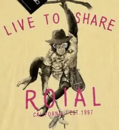 【新品 】Tシャツ ROIAL チンパンジープリント Mのサムネイル