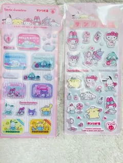 公式 正規品 サンリオ ぷっくりシール 2枚セット キティ マイメロ クロミ