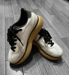 Onitsuka Tiger 厚底スニーカー ホワイト/グリーン