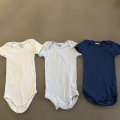 未使用あり！プチバトー　ボディスーツ 3色セット 6ヶ月　60cm 70cm