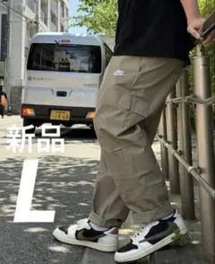 ナイキ NIKE クラブ カーゴウーブンパンツ 新品 L ベージュ ミリタリー