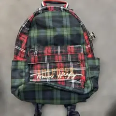 超 美品 TOMMY HILFIGER チェック柄リュックのサムネイル