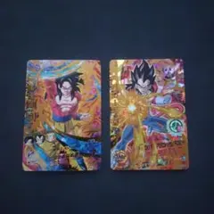 スーパードラゴンボールヒーローズカード　孫悟空:GTベジータ:GT
