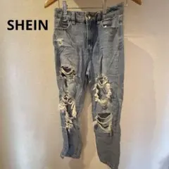 SHEIN ダメージデニムパンツ 12-13Y