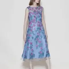 【美品】グレースコンチネンタル 定価6.3万 チュールフラワーワンピース